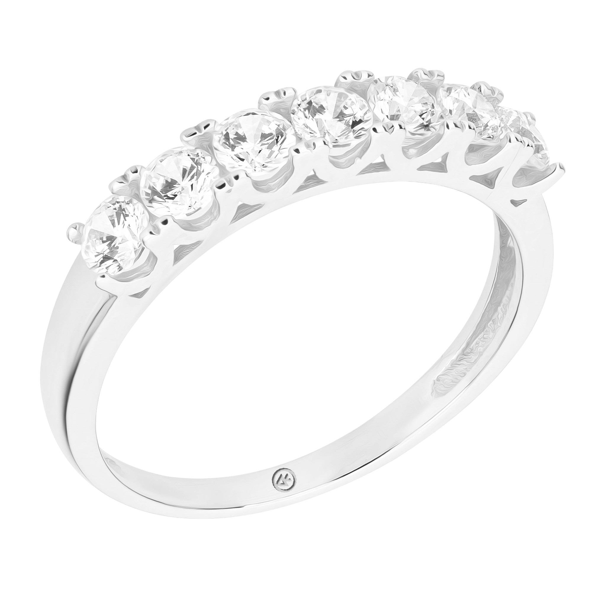 ΔΑΧΤΥΛΙΔΙ Σειρέ Λευκό Χρυσό Κ14 με Πέτρες Ζιργκόν RW0003 - 